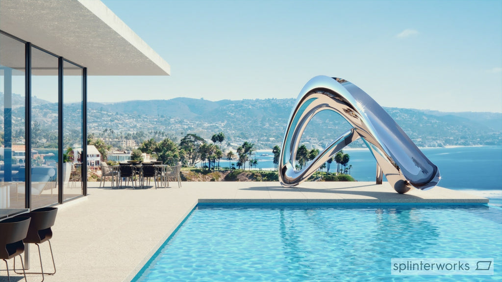 Sculptural Pool Slide