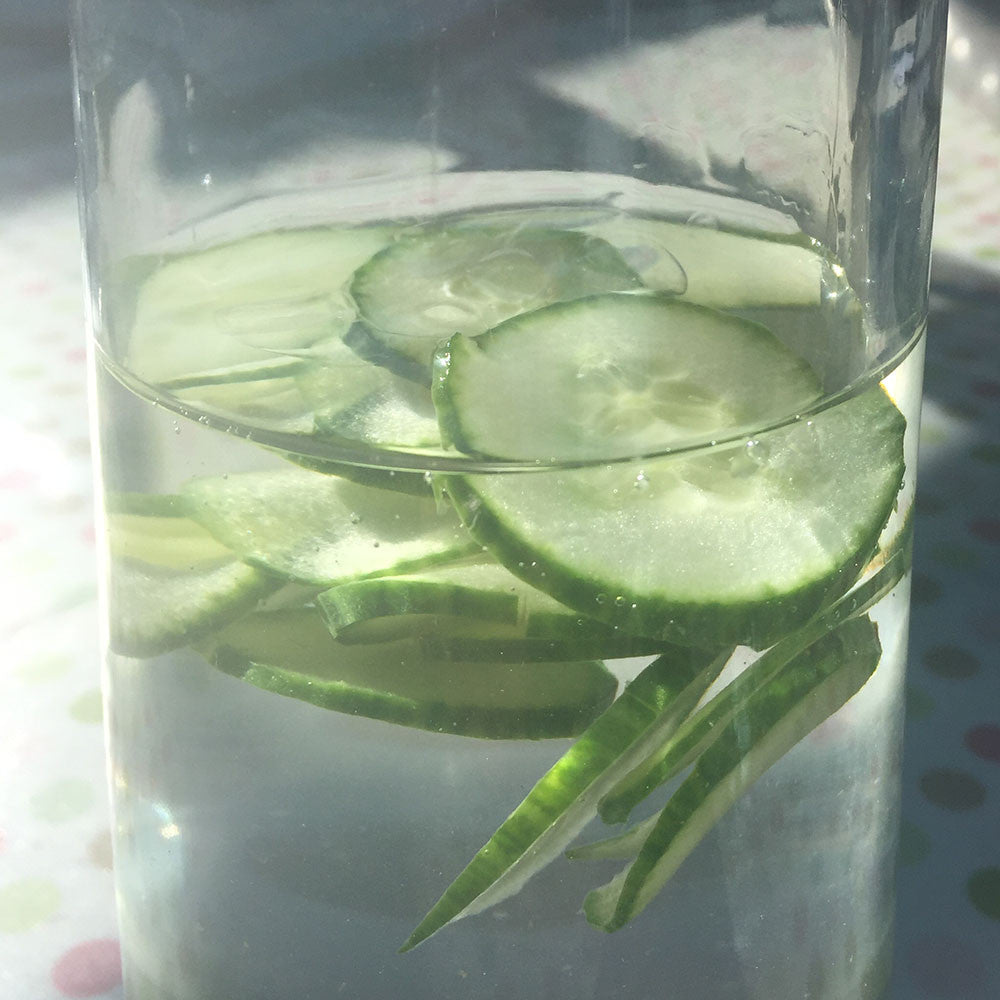 A tip for Healthy Spa Living - Cucumber Water Recipe, Home Spa Tips