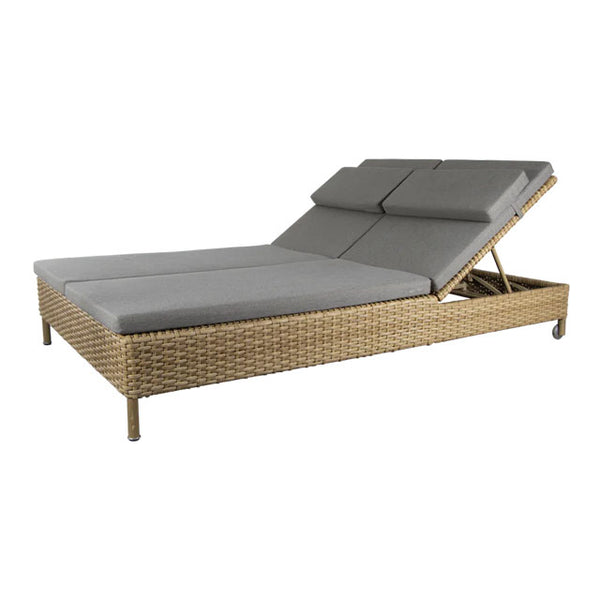 Rest Sunbed - Natural Weave & Taupe