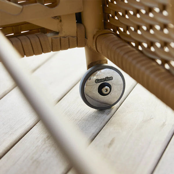 Rest Sunbed - Natural Weave & Taupe