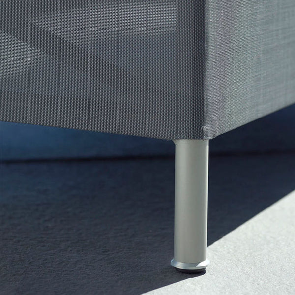 Rest Sunbed - Aluminium Frame & Grey Cushion