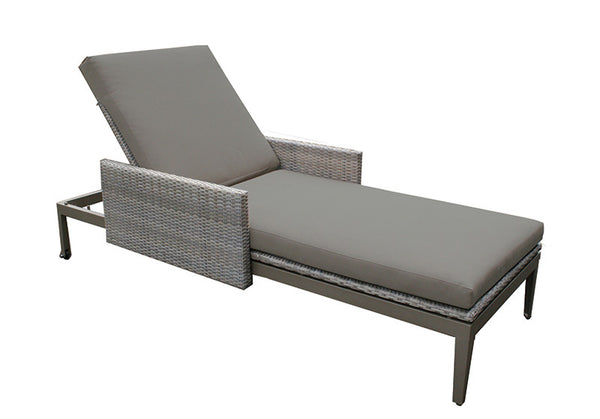 Hampstead Outdoor Rattan Sun Lounger, Outdoor Garden Furniture - Spa Living