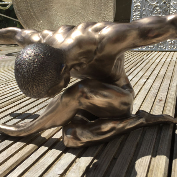 Male Nude Bronze Large Sculpture - Spa Living 
