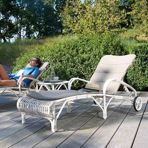 Lucy Poolside Lounger, Vincent Sheppard, Outdoor Spa Furniture - Spa Living 