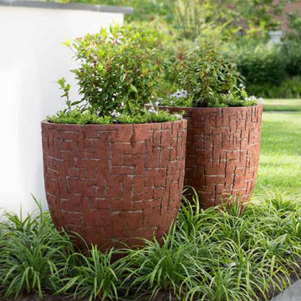 Sgraffito Planter - Spa Living