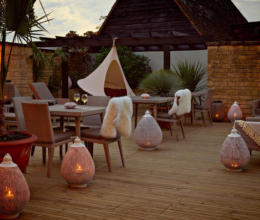 Elegant outdoor terrace furniture