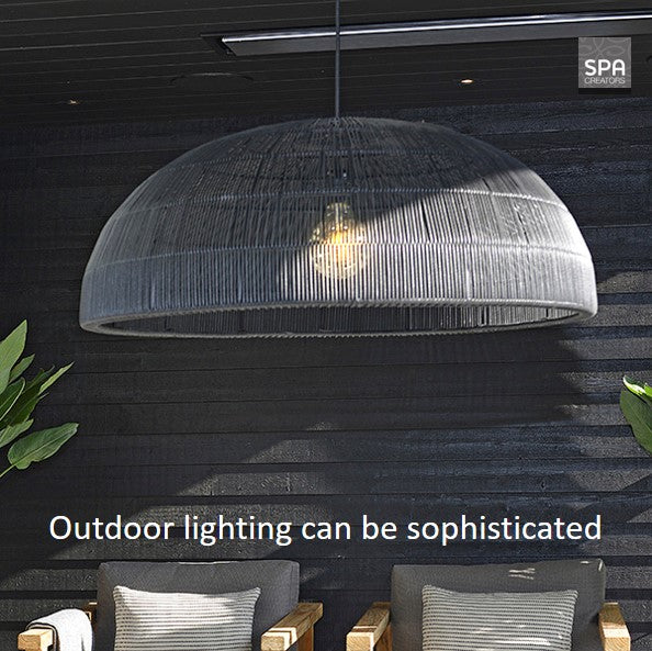 Outdoor lighting a sophisticated option