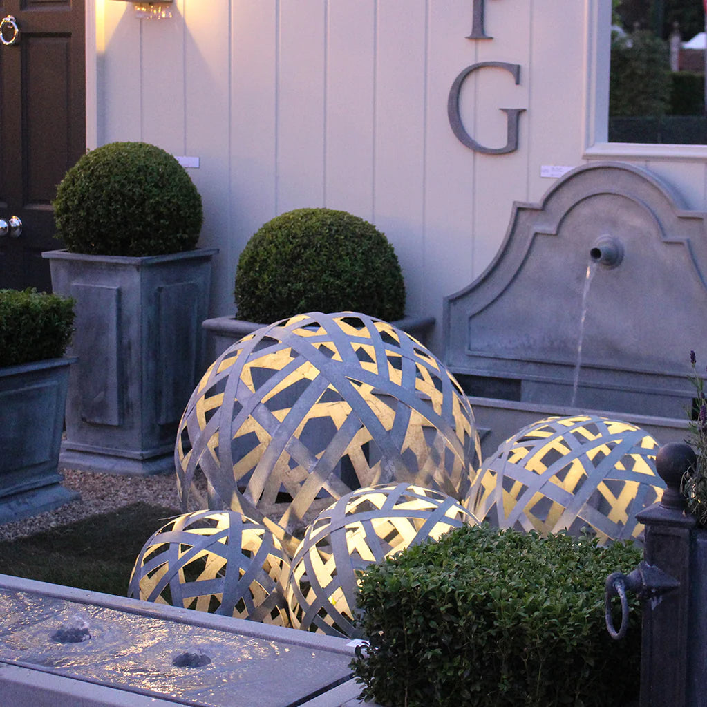 Lattice Sphere Sculptures - Spa Living 