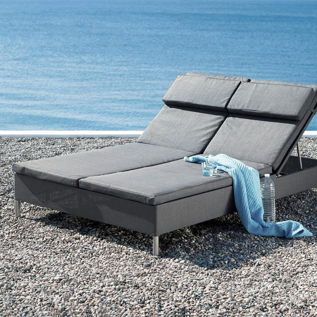 Rest Aluminium Frame Sunbed & Cushion - Spa Living 