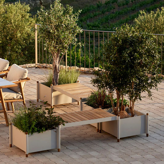 Sticks Bench with Planters - Spa Living 