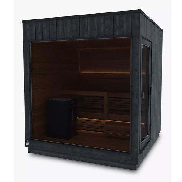 FinVision Electric Nordic Misty Sauna, Large, Black