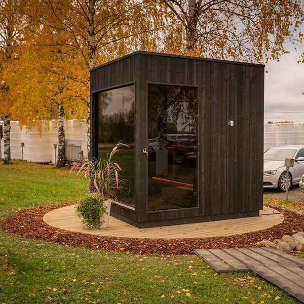 FinVision Electric Nordic Misty Sauna, Large, Black