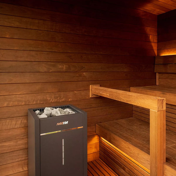 FinVision Electric Nordic Misty Sauna, Large, Black