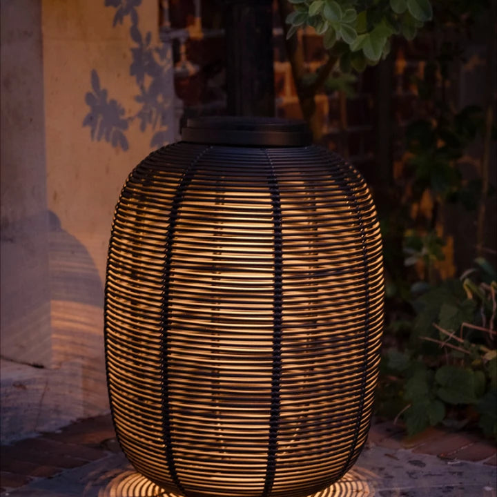 Vincent Sheppard Tika ECO Medium Lantern with candle holder and glass panels, suitable for indoor or outdoor decor.