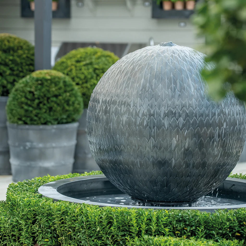 Leaf Ball Round Tumbling Water Feature - Spa Living 