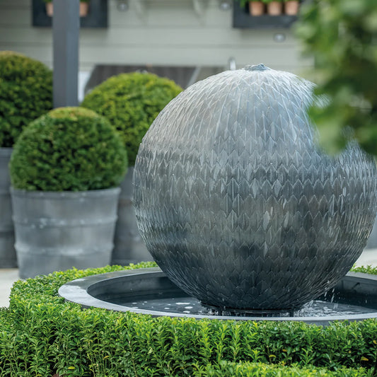 Leaf Ball Round Tumbling Water Feature - Spa Living 
