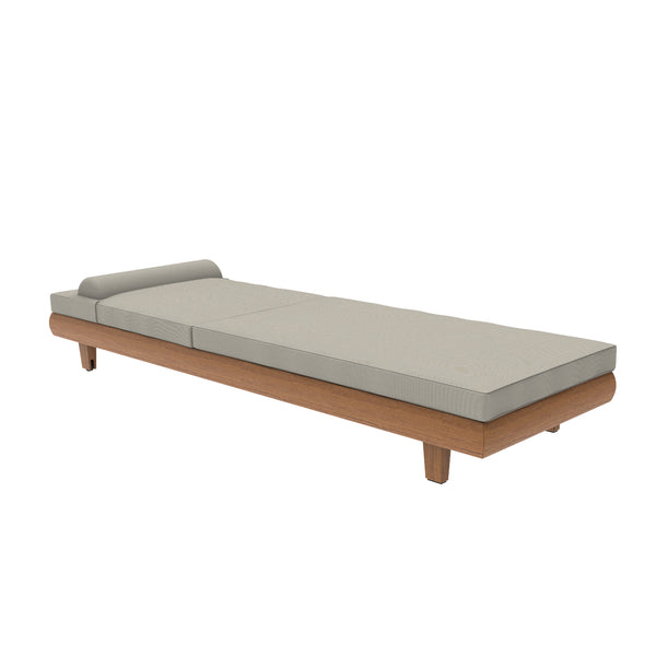 Sereno Exclusive Teak Daybed Lounger [Taupe Cushion] - Spa Living 