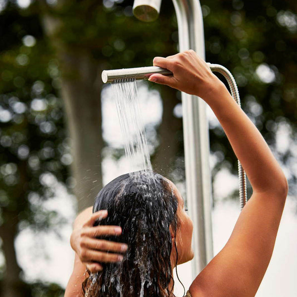 Lagoon Freestanding Outdoor Shower [Stainless] Cane-Line - Spa Living 