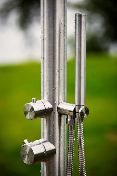 Lagoon Freestanding Outdoor Shower [Stainless] Cane-Line - Spa Living 
