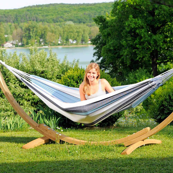 Garden Hammock with Wooden Stand - Spa Living 