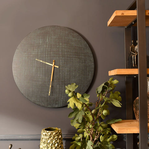 Hue Black & Green Wall Clock - Spa Living 