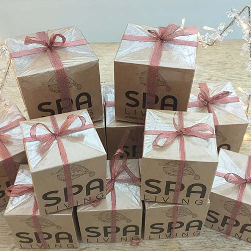 Fragranced Candle in Porcelain Tea Light Holder - Spa Living 
