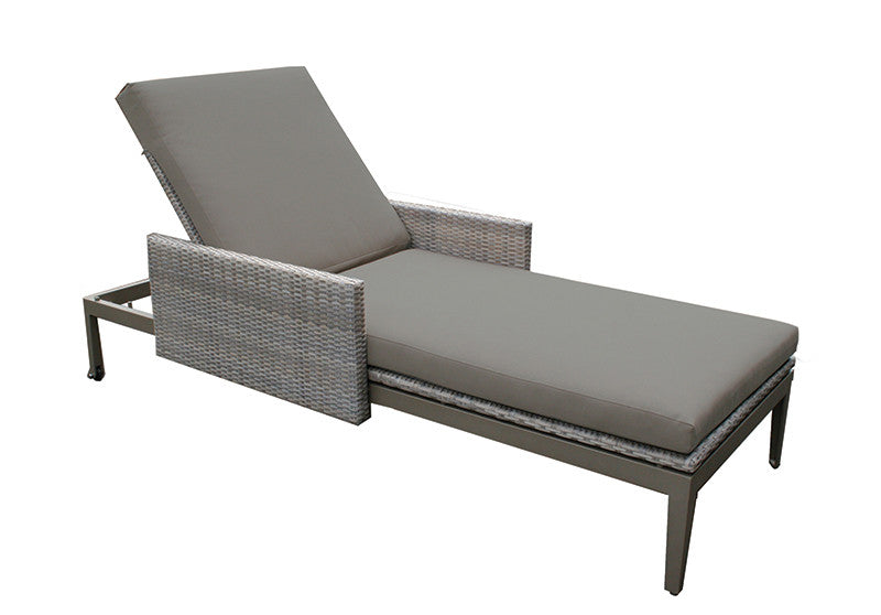 Hampstead Outdoor Rattan Sun Lounger, Outdoor Garden Furniture - Spa Living 