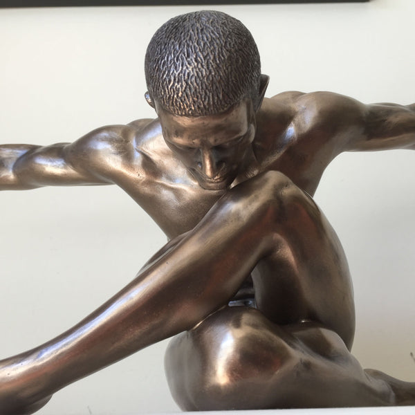 Male Nude Bronze Large Sculpture - Spa Living 