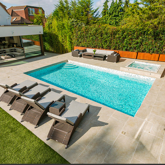 Mosaic Infinity Swim Spa Pool [6]        Purchase Finance available - Spa Living 