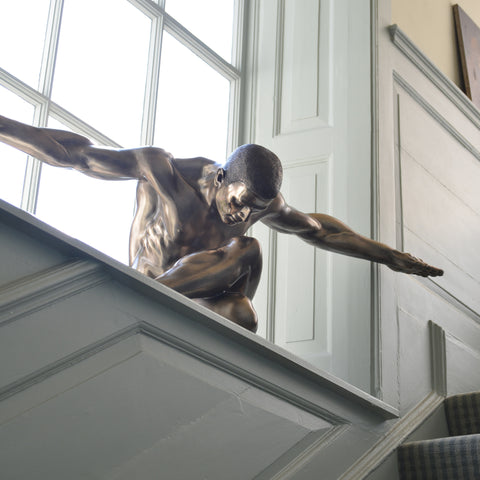 Male Nude Bronze Large Sculpture - Spa Living 