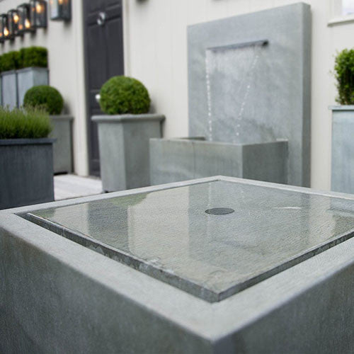 Qube Water Fountain, Water Feature, Spa Living - Spa Living 