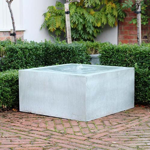 Qube Water Fountain, Water Feature, Spa Living - Spa Living 