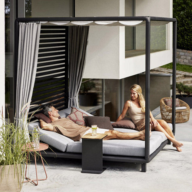 Laze Cabana Double Lounger with cushion Cane Line