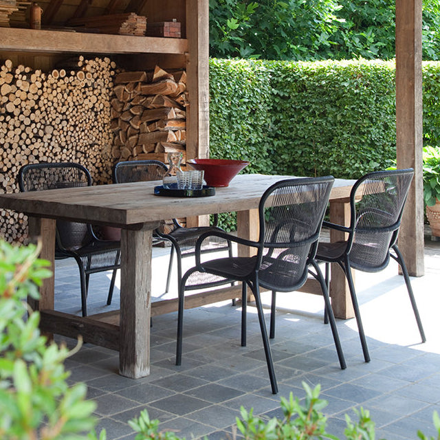 Black outdoor sales dining chairs