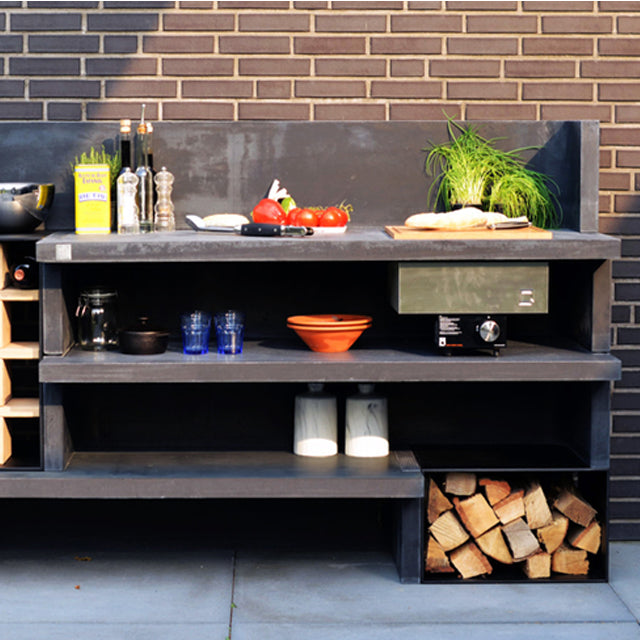 Concrete online outdoor kitchen