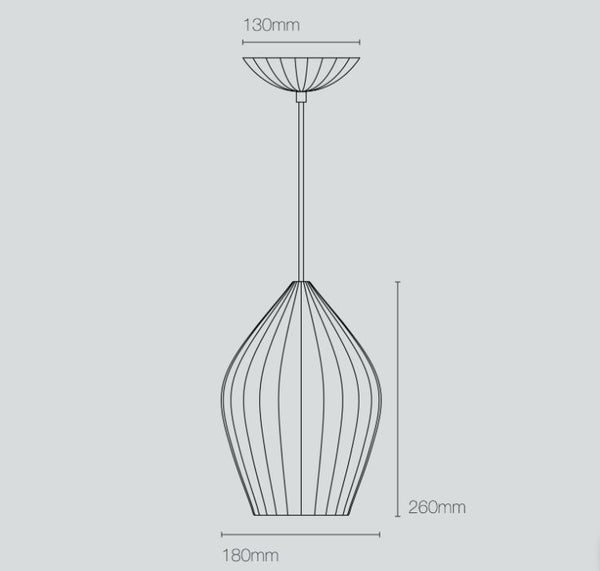 Fin Pendant Light [Large] - Spa Living 