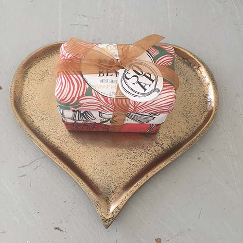 Love Heart Aluminium Trays, Silver, Copper and Gold, Set of 3 - Spa Living 