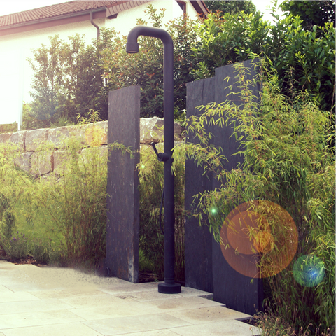 SOHO Freestanding Outdoor Shower [Matt Black] - Spa Living 