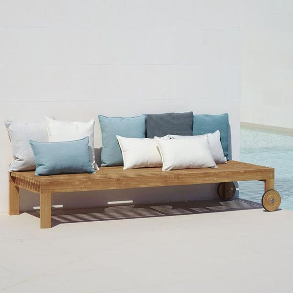 Amaze Teak Poolside Sunbed [with cushion] Cane-Line - Spa Living 