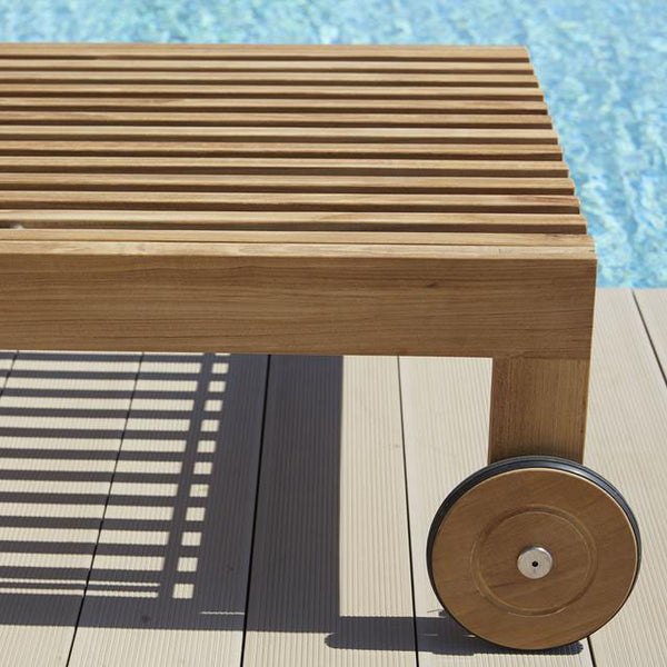 Amaze Teak Poolside Sunbed [with cushion] Cane-Line - Spa Living 